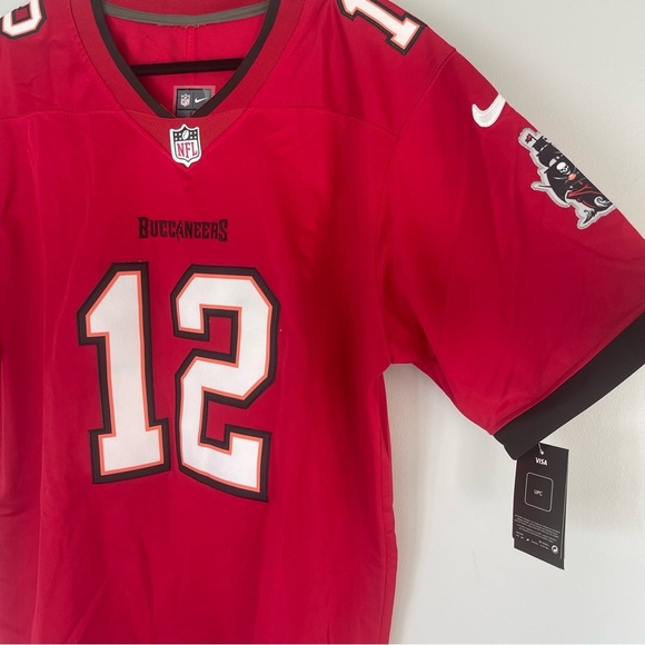 NWT NFL Apparel Tom Brady #12 Tampa Bay Buccaneers Men's Jersey Shirt Large Nike - Picture 3 of 10